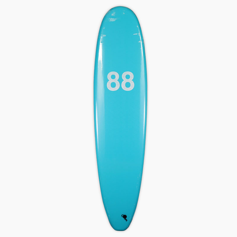 【セール】88 SURFBOARDS エイティーエイトサーフボード Light Blue/White Tri Fins ライトブルー/ホワイト 8'0'' ソフトボード トライフィン