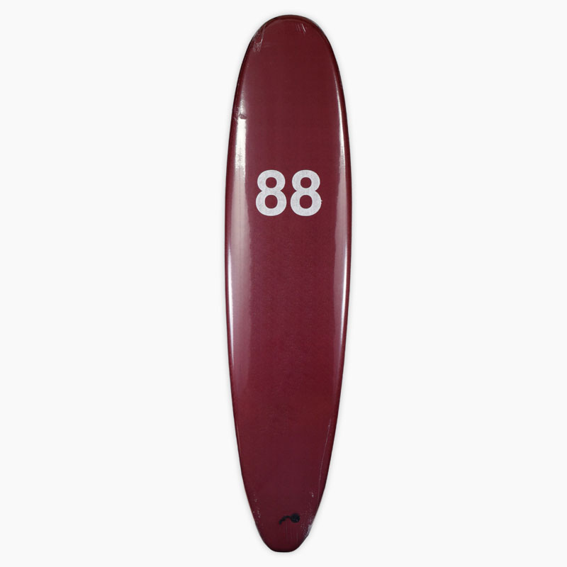 【セール】88 SURFBOARDS エイティーエイトサーフボード Wine/WhiteTri Fins ワイン/ホワイト 8'0'' ソフトボード トライフィン