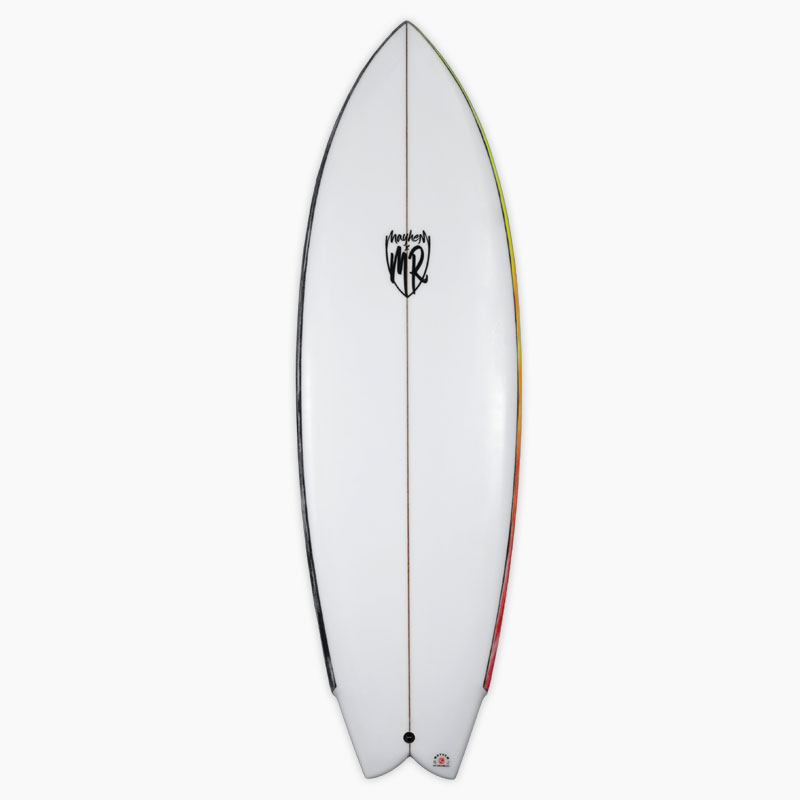 LOST SURFBOARDS ロストサーフボード by Mayhem × M.R メイヘム × マークリチャーズ CALIFORNIA TWIN CLEAR/REAL COLOR カリフォルニア ツイン クリア/レール カラー 5'6'' サーフボード