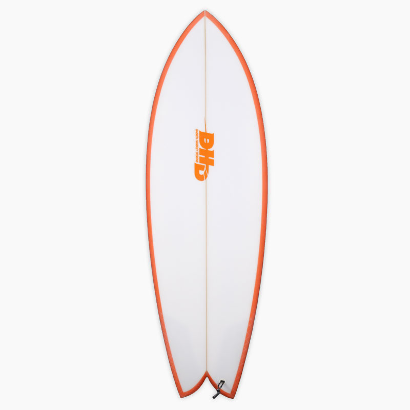 DHD ディーエイチディー  MINI TWIN Orange color ミニツイン オレンジ 5'3'' フィッシュ サーフボード